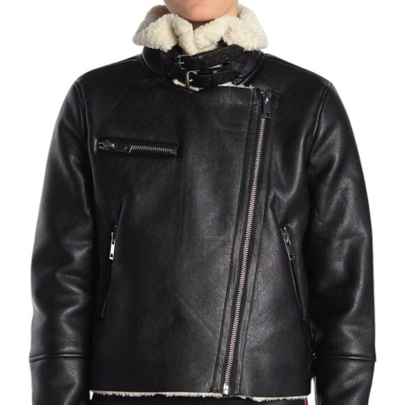 NWOT BlankNYC Aviator Faux Leather Jacket – Sz Med - Picture 3 of 8